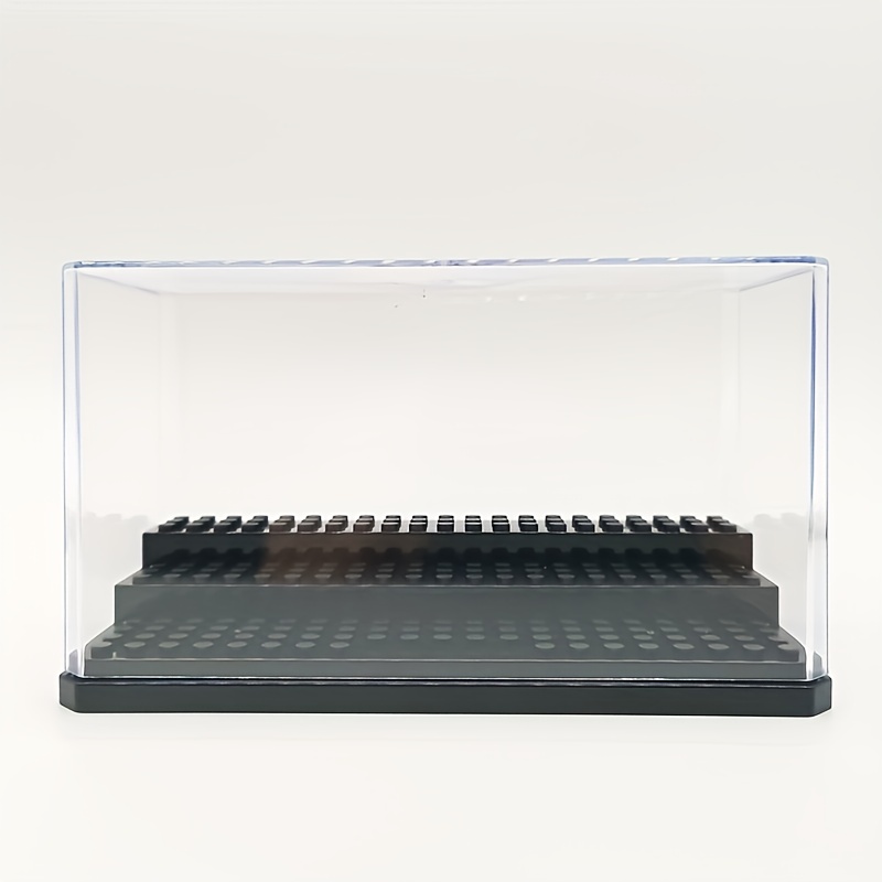 Lego Minifigure Holder - Acryl-Minifiguren-Vitrine, Stapelbare und Staubdichte Baustein-Ausstellungsbox für