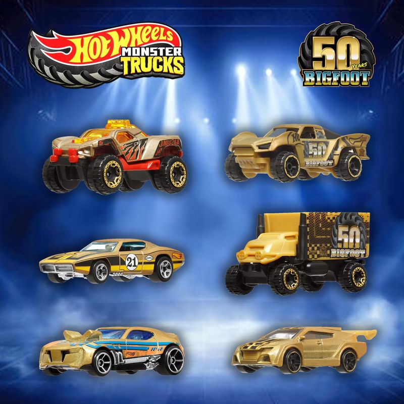 Hot Wheels Car Monster Trucks - Hot Wheels Monster Truck 50. Jubiläums-Set