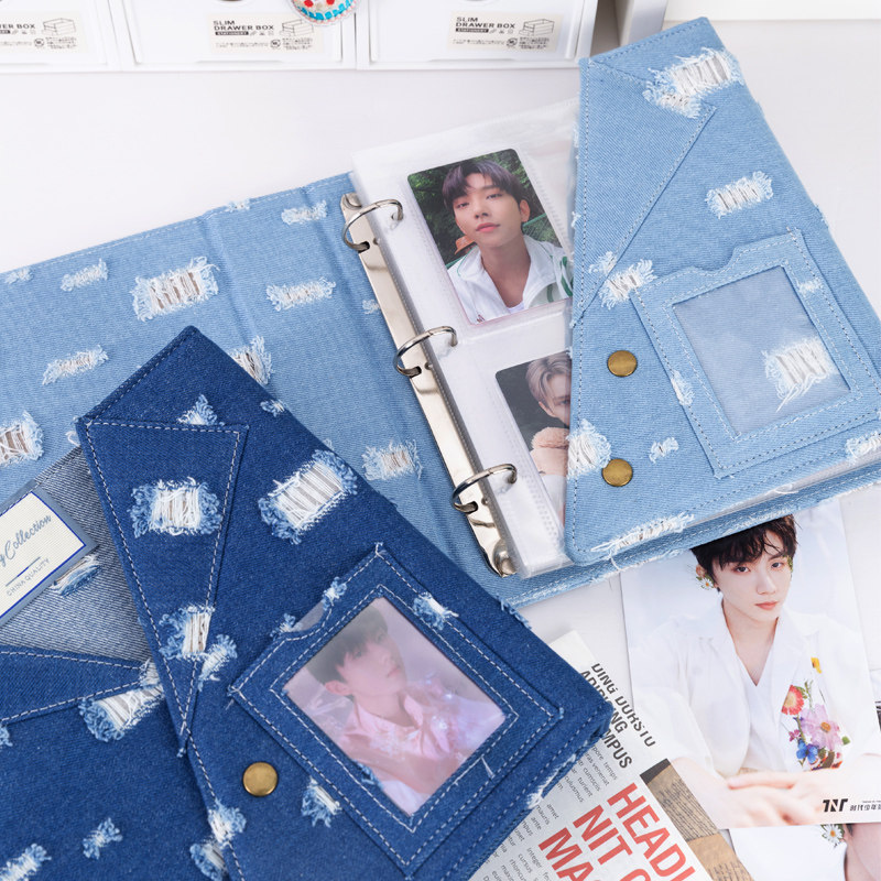 Pokemon Binder Card - Großer A5 Distressed Denim Kartenordner mit