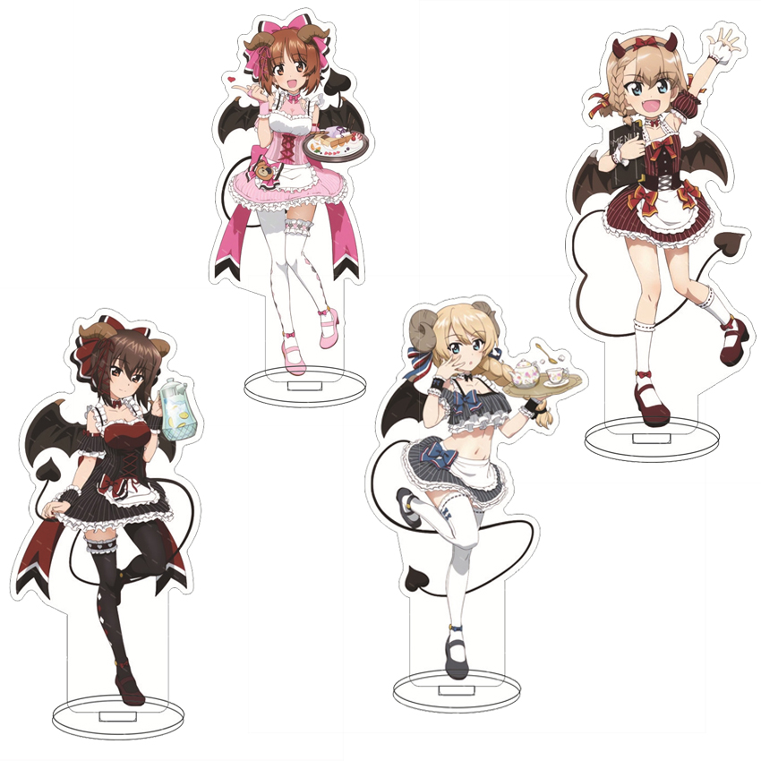 Figma Stand Set - 16CM Anime Acryl-Ständer GIRLS und PANZER