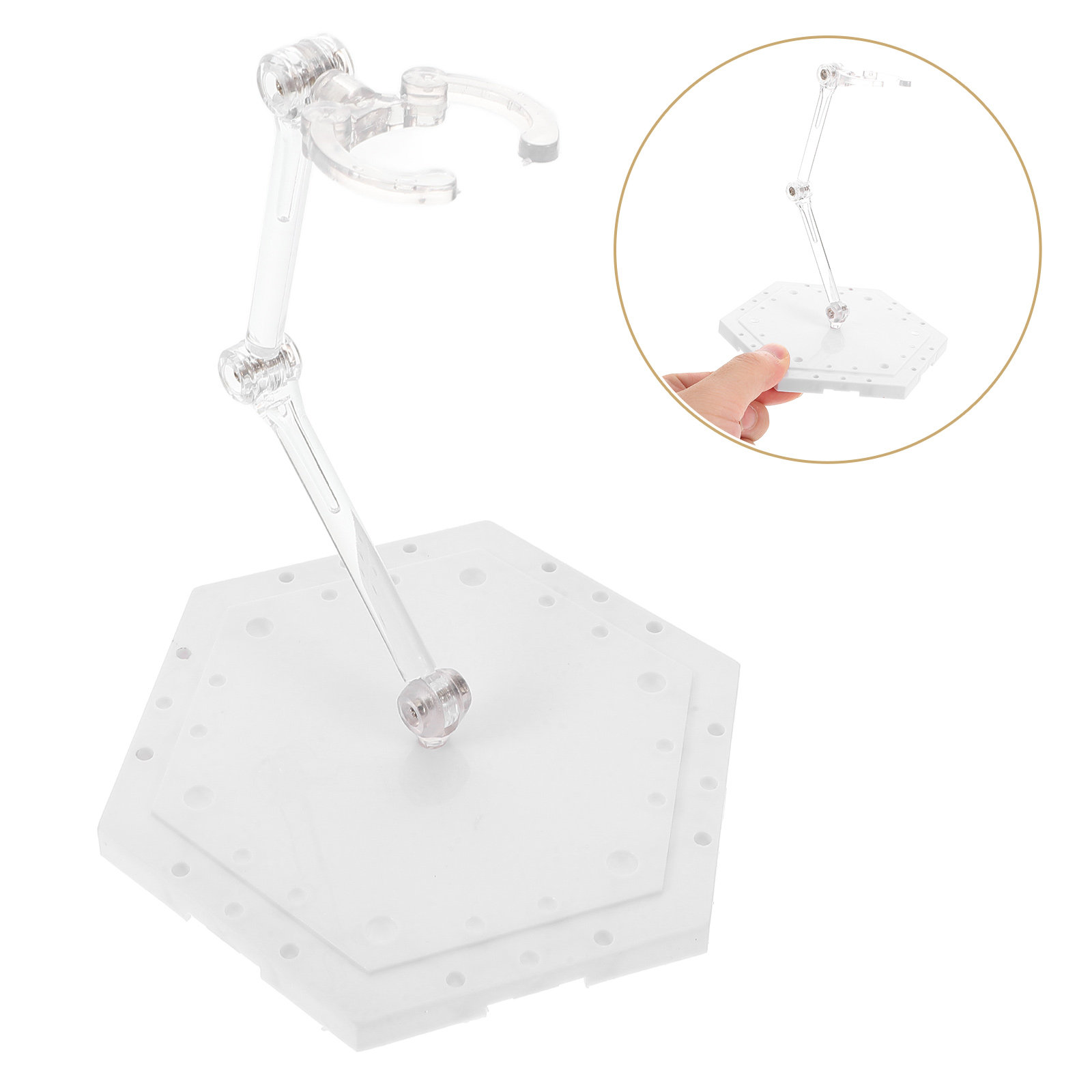 Action Figure Stand - Verstellbarer Actionfiguren-Ständer aus PVC mit Stabiler