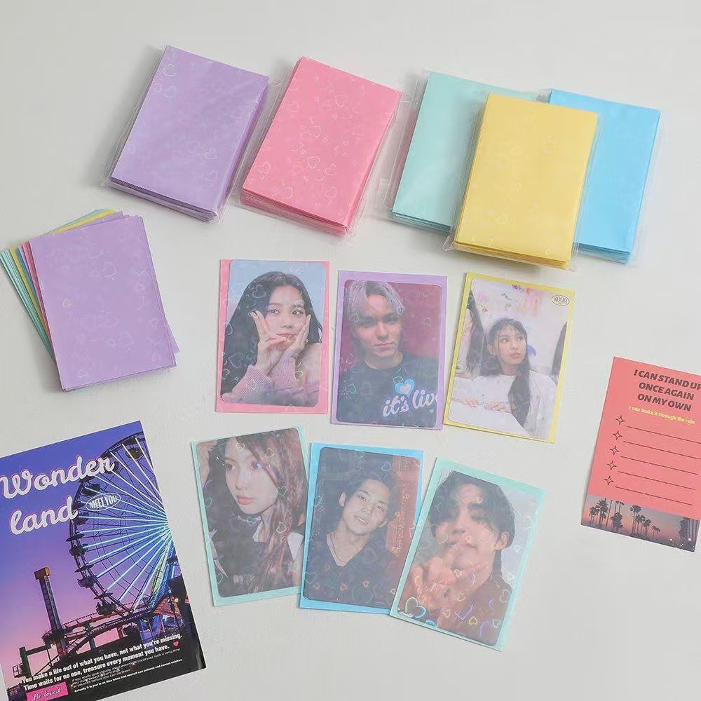 50 Stück Laser-Herzkarten, 61  – Card Penny Sleeve Bewertung und Preis